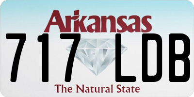 AR license plate 717LDB