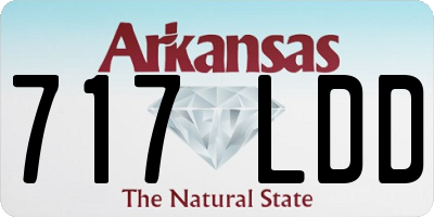 AR license plate 717LDD