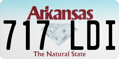 AR license plate 717LDI