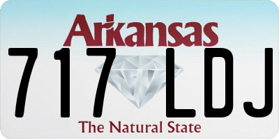 AR license plate 717LDJ