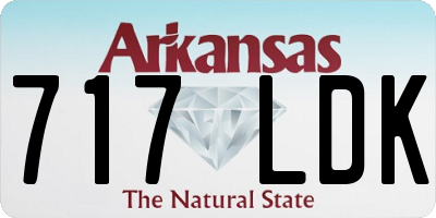 AR license plate 717LDK