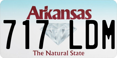AR license plate 717LDM