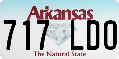 AR license plate 717LDO