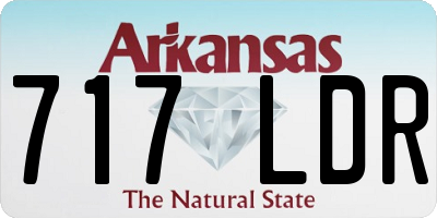 AR license plate 717LDR