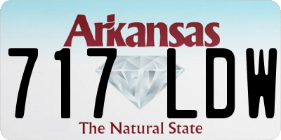 AR license plate 717LDW