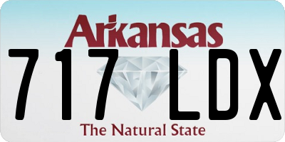 AR license plate 717LDX