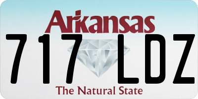 AR license plate 717LDZ
