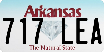 AR license plate 717LEA