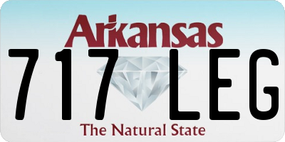 AR license plate 717LEG
