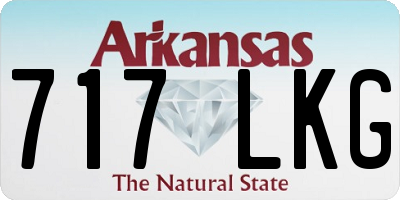 AR license plate 717LKG