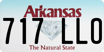 AR license plate 717LLO