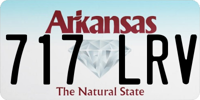 AR license plate 717LRV