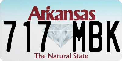 AR license plate 717MBK