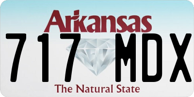 AR license plate 717MDX