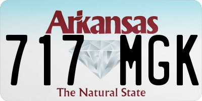 AR license plate 717MGK