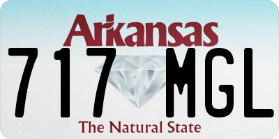 AR license plate 717MGL