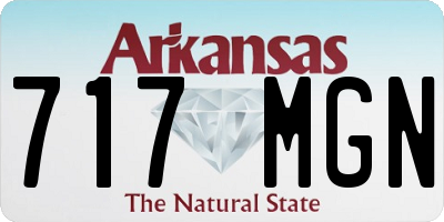 AR license plate 717MGN