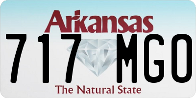AR license plate 717MGO