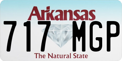 AR license plate 717MGP