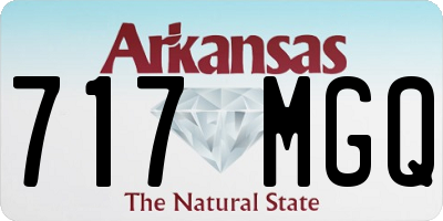 AR license plate 717MGQ