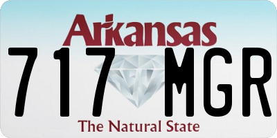 AR license plate 717MGR