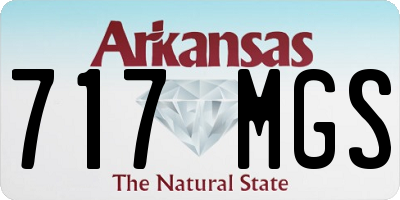 AR license plate 717MGS