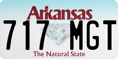 AR license plate 717MGT