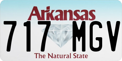 AR license plate 717MGV