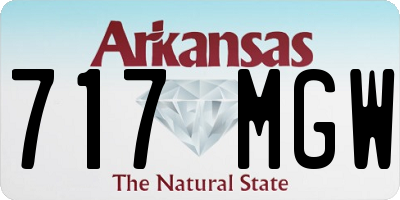 AR license plate 717MGW