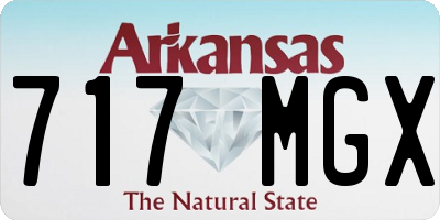 AR license plate 717MGX