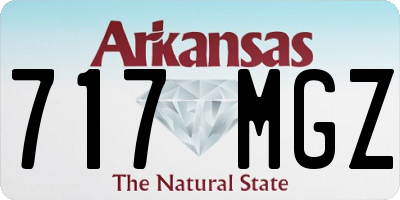AR license plate 717MGZ