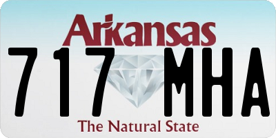 AR license plate 717MHA