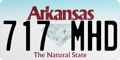 AR license plate 717MHD