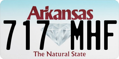 AR license plate 717MHF
