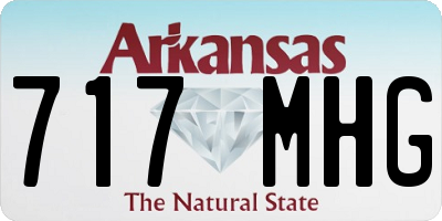 AR license plate 717MHG