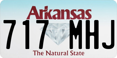 AR license plate 717MHJ