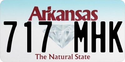 AR license plate 717MHK