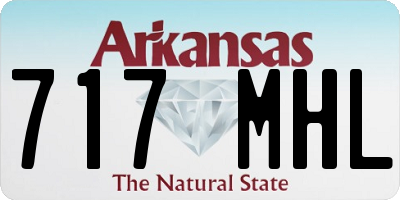 AR license plate 717MHL