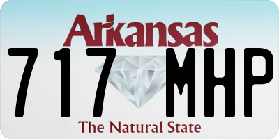AR license plate 717MHP