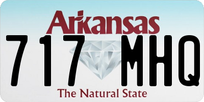 AR license plate 717MHQ