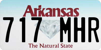 AR license plate 717MHR
