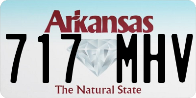 AR license plate 717MHV