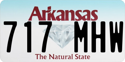 AR license plate 717MHW