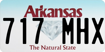 AR license plate 717MHX
