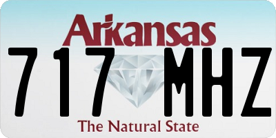 AR license plate 717MHZ
