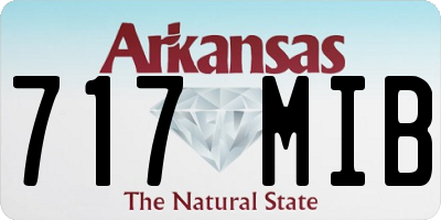 AR license plate 717MIB