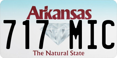 AR license plate 717MIC