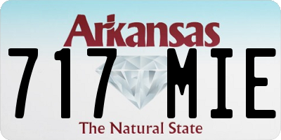 AR license plate 717MIE