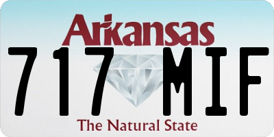 AR license plate 717MIF