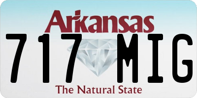 AR license plate 717MIG